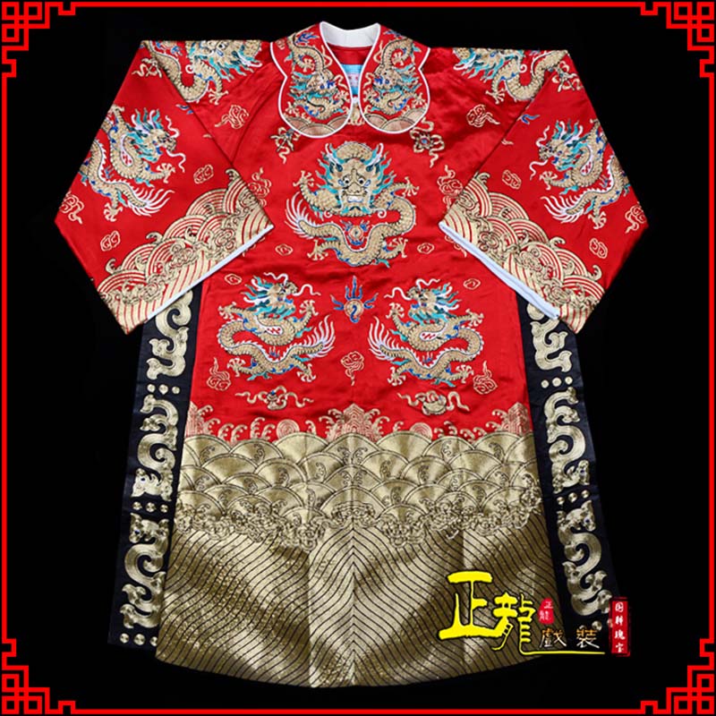 嘉祥皇帝蟒袍全金八宝团龙蟒
